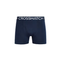 Red - Side - Crosshatch Mens Lynol Boxer Shorts (Pack of 3)