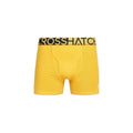 Yellow - Side - Crosshatch Mens Typan Boxer Shorts (Pack of 3)