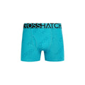 Teal - Pack Shot - Crosshatch Mens Typan Boxer Shorts (Pack of 3)