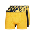 Yellow - Front - Crosshatch Mens Typan Boxer Shorts (Pack of 3)