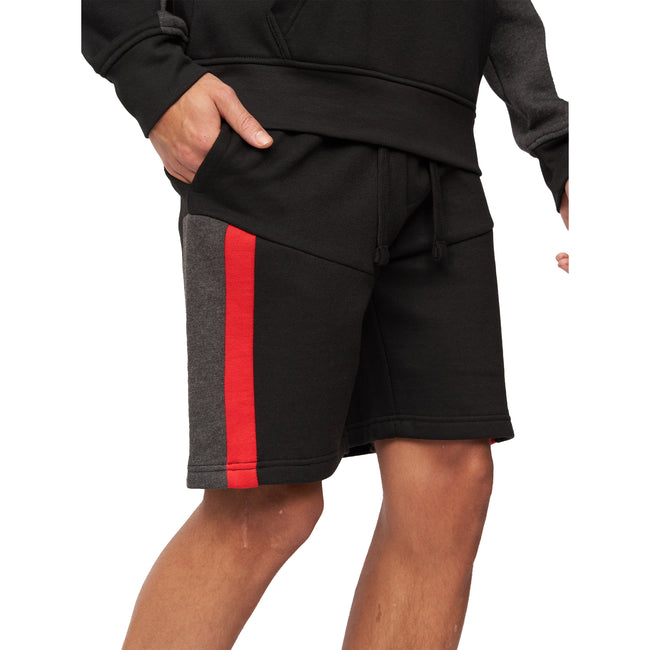 Black - Front - Crosshatch Mens Silomane Shorts