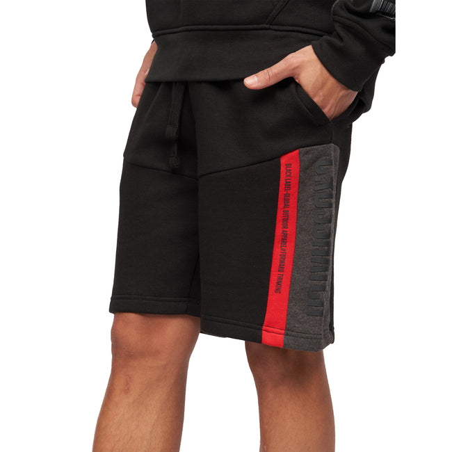 Black - Pack Shot - Crosshatch Mens Silomane Shorts