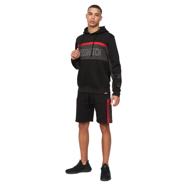 Black - Close up - Crosshatch Mens Silomane Shorts
