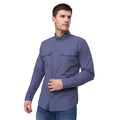 Mid Blue - Side - Duck and Cover Mens Melmoore Shirt