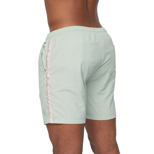 Sage - Side - Duck and Cover Mens Gathport Swim Shorts