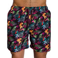 Black-Blue-Pink - Front - Bewley & Ritch Mens Tropic Swim Shorts