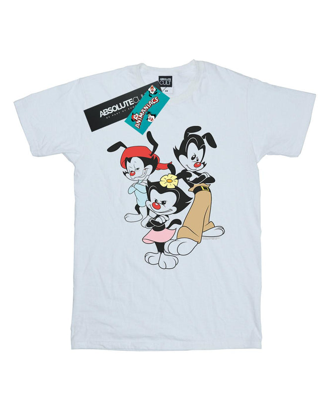 White - Front - Animaniacs Mens Dot Wakko And Yakko T-Shirt