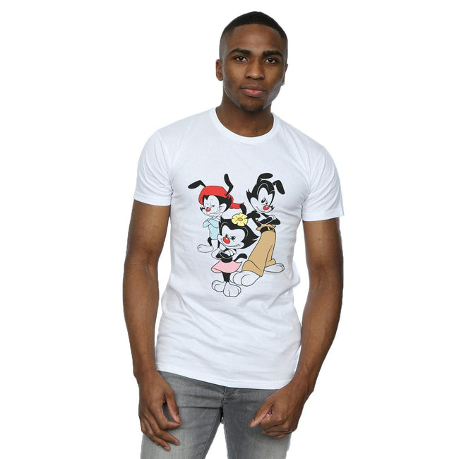White - Back - Animaniacs Mens Dot Wakko And Yakko T-Shirt