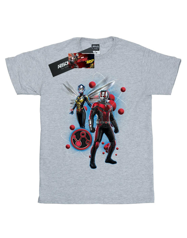 Sports Grey - Front - Marvel Mens Ant-Man And The Wasp Particle Pose T-Shirt