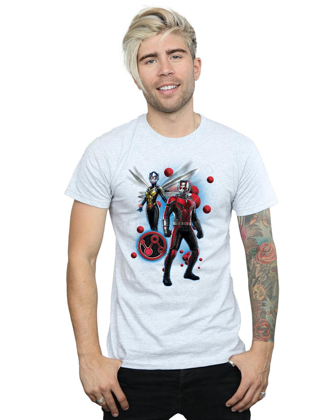 Sports Grey - Back - Marvel Mens Ant-Man And The Wasp Particle Pose T-Shirt