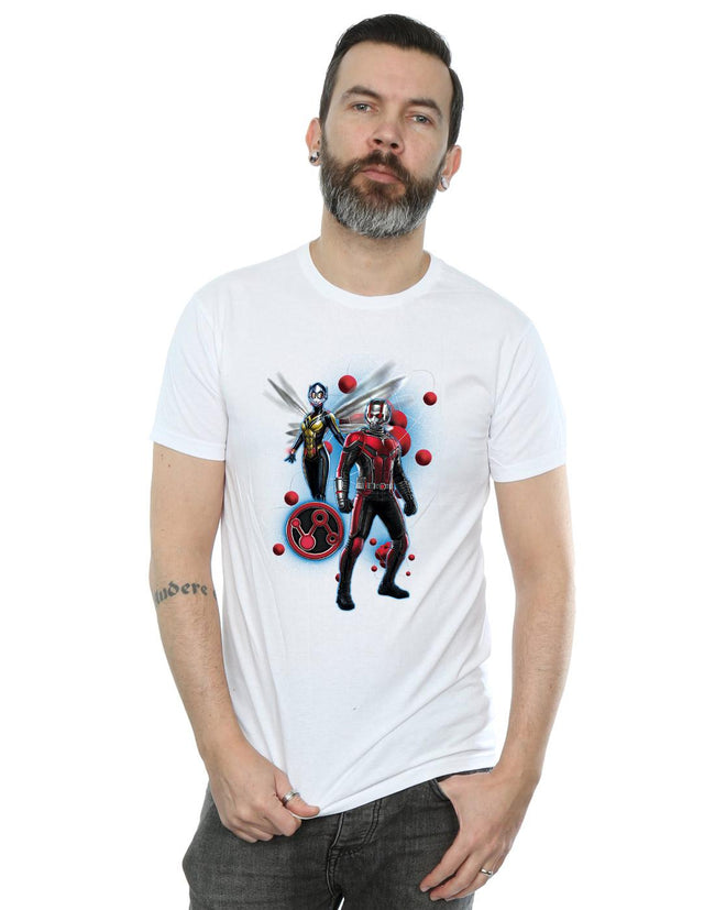 White - Back - Marvel Mens Ant-Man And The Wasp Particle Pose T-Shirt