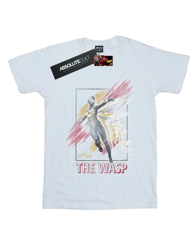 White - Front - Marvel Mens Ant-Man And The Wasp Framed Wasp T-Shirt