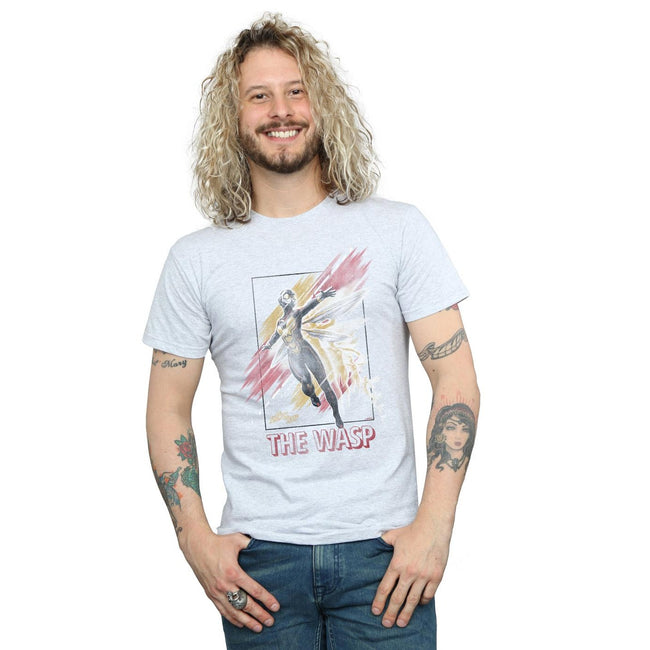 Sports Grey - Back - Marvel Mens Ant-Man And The Wasp Framed Wasp T-Shirt