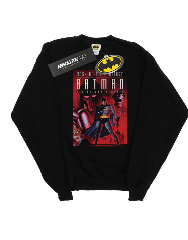 Black - Front - DC Comics Mens Batman Mask Of The Phantasm Cotton Sweatshirt