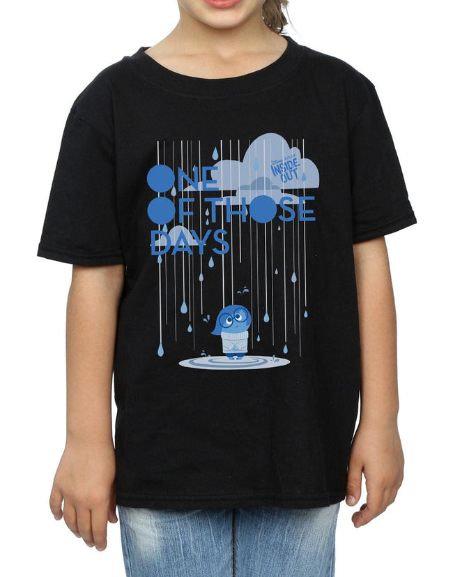 Black - Pack Shot - Inside Out Girls One Of Those Days Cotton T-Shirt