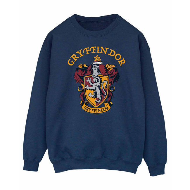 Navy Blue - Front - Harry Potter Womens-Ladies Gryffindor Cotton Sweatshirt