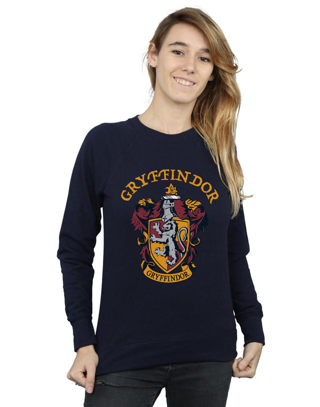 Navy Blue - Back - Harry Potter Womens-Ladies Gryffindor Cotton Sweatshirt