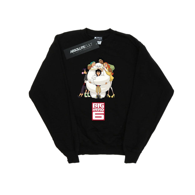 Black - Front - Big Hero 6 Womens-Ladies Baymax Hug Sweatshirt