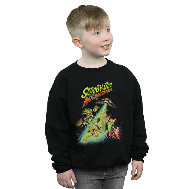 Black - Back - Scooby Doo Boys The Alien Invaders Sweatshirt