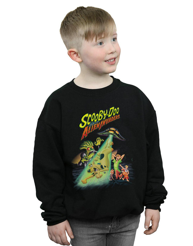 Black - Side - Scooby Doo Boys The Alien Invaders Sweatshirt