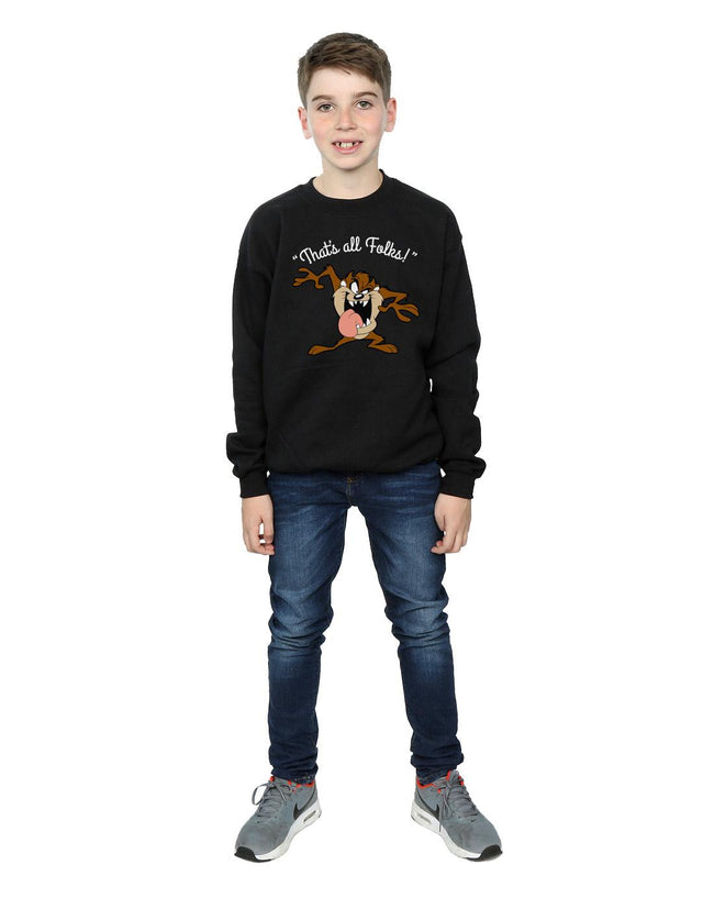 Black - Lifestyle - Looney Tunes Boys That´s All Folks Tasmanian Devil Sweatshirt