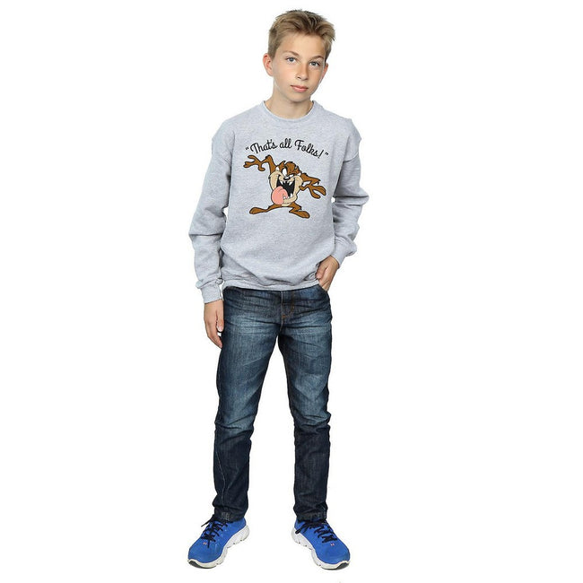 Sports Grey - Lifestyle - Looney Tunes Boys That´s All Folks Tasmanian Devil Sweatshirt