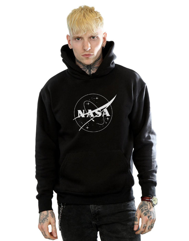 Black - Back - NASA Mens Insignia Logo Hoodie