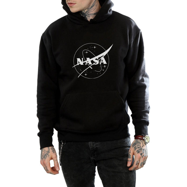 Black - Side - NASA Mens Insignia Logo Hoodie