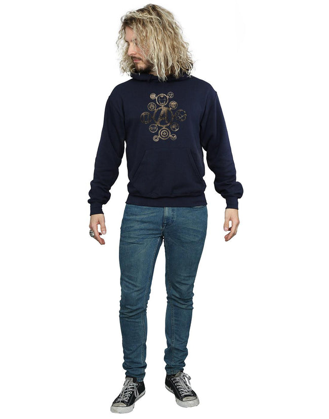 Navy Blue - Lifestyle - Marvel Mens Avengers Infinity War Icons Hoodie