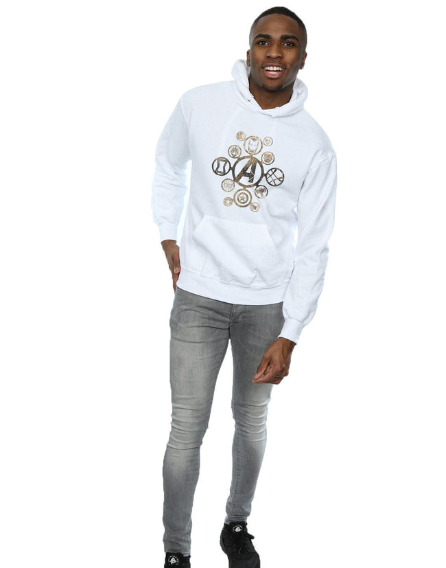 White - Lifestyle - Marvel Mens Avengers Infinity War Icons Hoodie