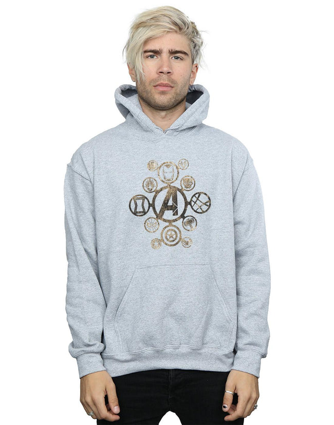 Sports Grey - Back - Marvel Mens Avengers Infinity War Icons Hoodie