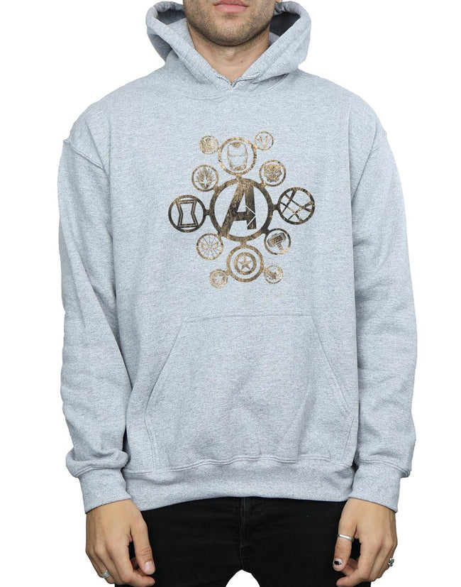 Sports Grey - Side - Marvel Mens Avengers Infinity War Icons Hoodie