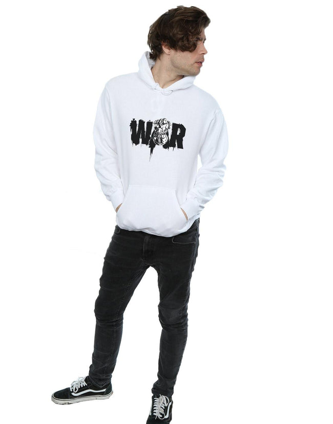 White - Lifestyle - Marvel Mens Avengers Infinity War Fist Hoodie