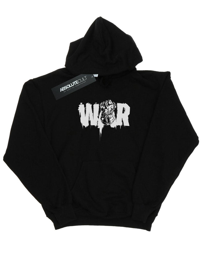 Black - Front - Marvel Mens Avengers Infinity War Fist Hoodie