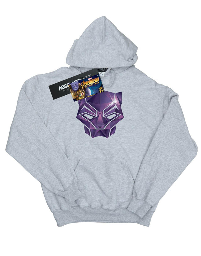 Sports Grey - Front - Marvel Mens Avengers Infinity War Black Panther Geometric Hoodie
