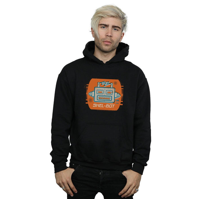 Black - Back - The Big Bang Theory Mens Shel-Bot Icon Hoodie