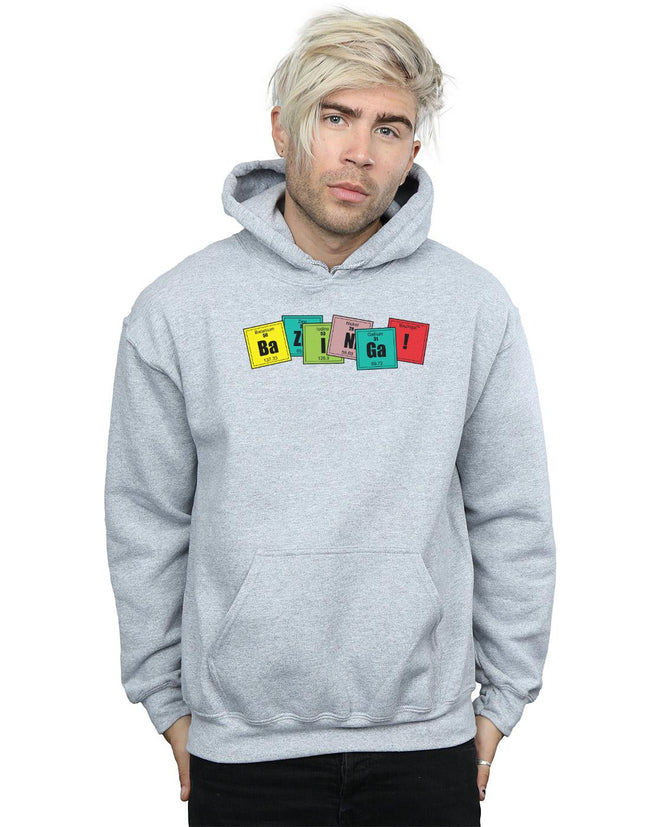 Sports Grey - Back - The Big Bang Theory Mens Bazinga Elements Hoodie
