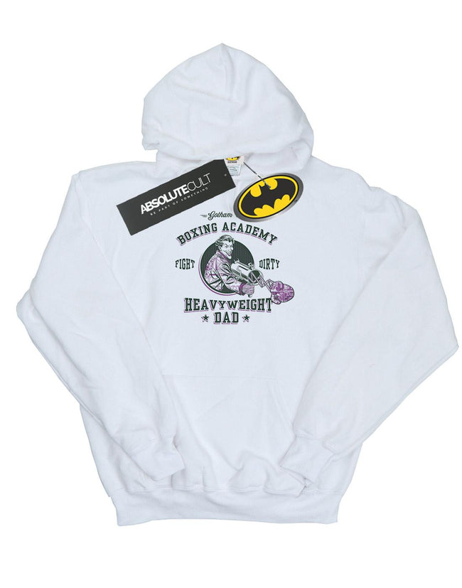 White - Front - DC Comics Mens Batman Heavyweight Dad Hoodie