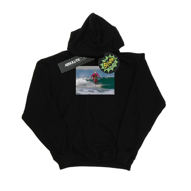 Black - Front - DC Comics Mens Batman TV Series Joker Surfing Hoodie