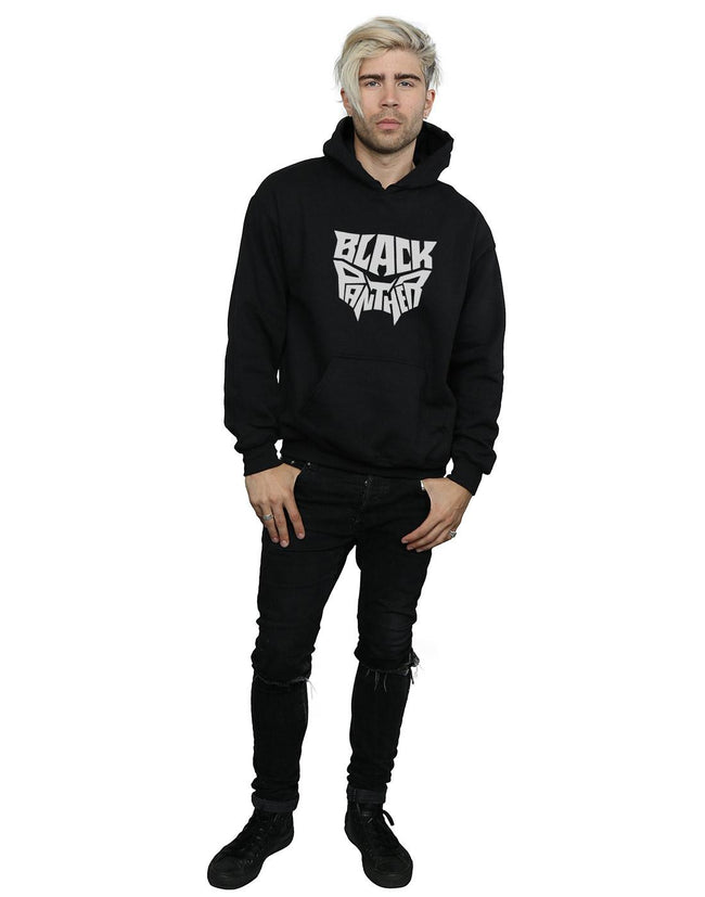 Black - Lifestyle - Marvel Mens Black Panther Worded Emblem Hoodie