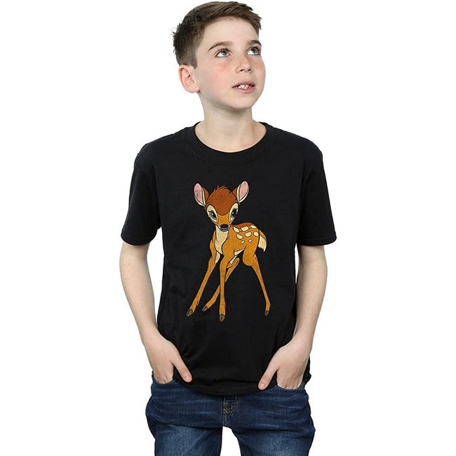 Black - Back - Bambi Boys Classic Cotton T-Shirt