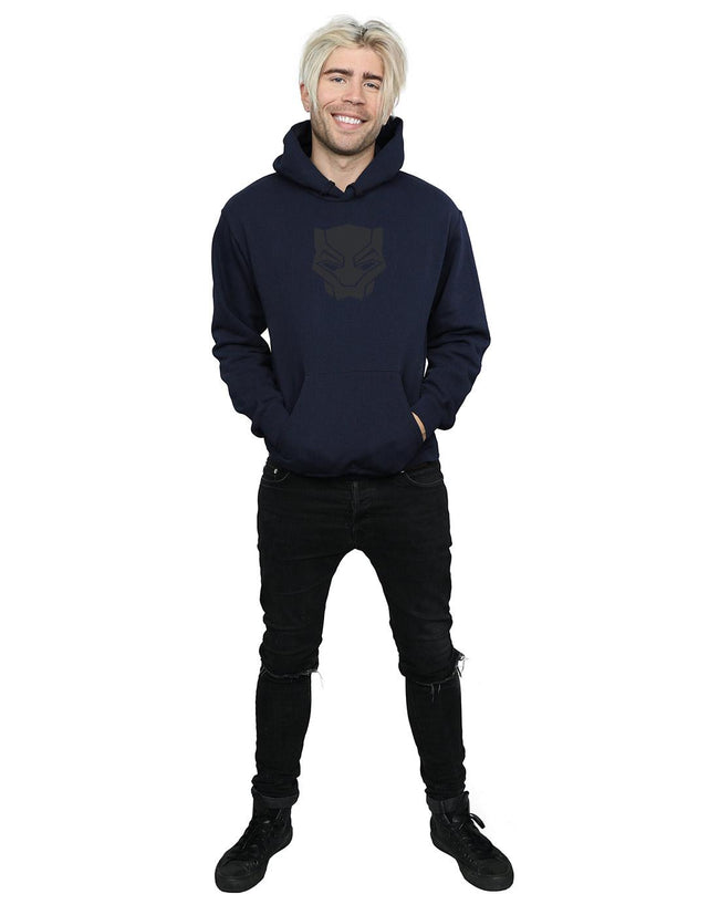 Navy Blue - Lifestyle - Marvel Mens Black Panther Black On Black Hoodie