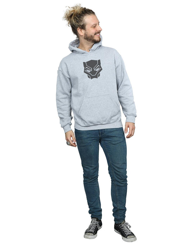 Sports Grey - Lifestyle - Marvel Mens Black Panther Black On Black Hoodie