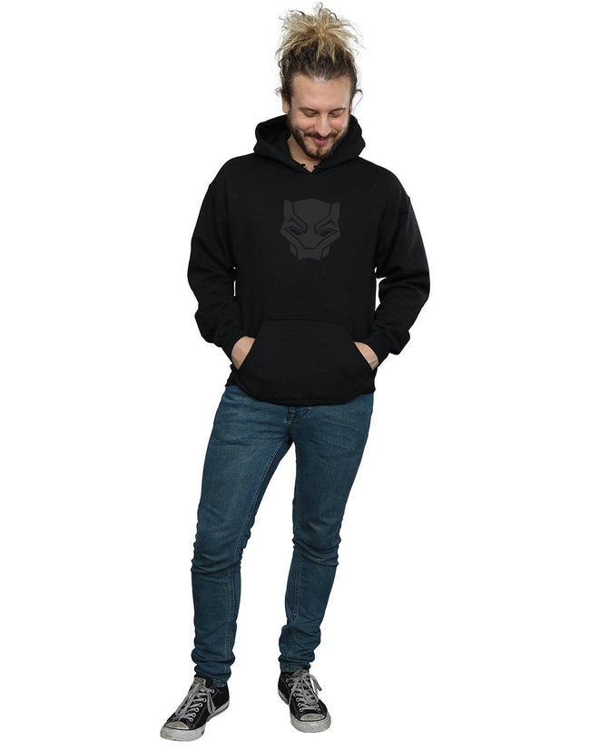 Black - Lifestyle - Marvel Mens Black Panther Black On Black Hoodie