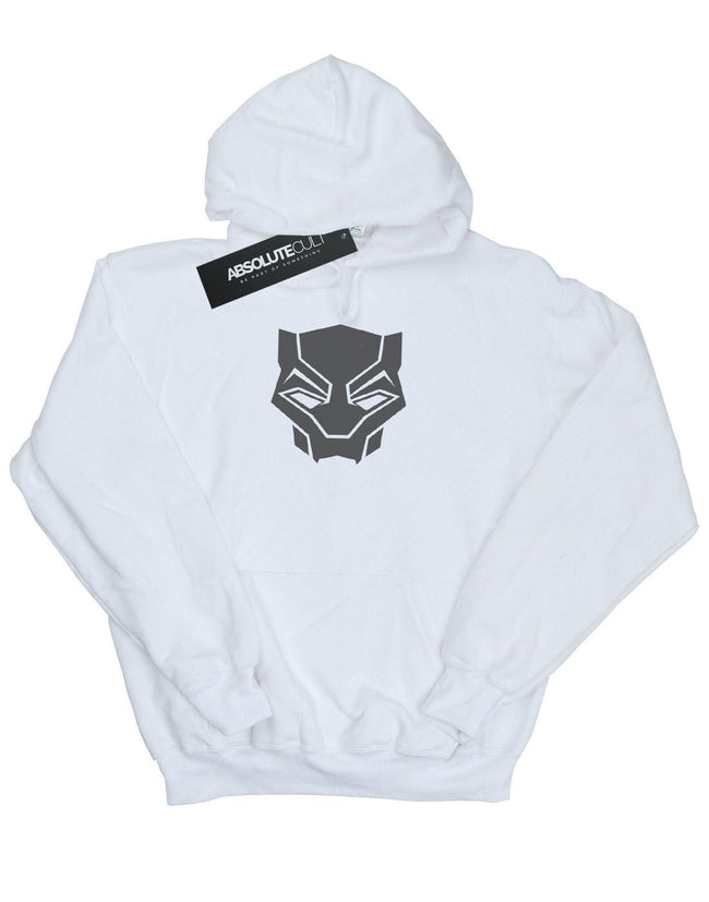 White - Front - Marvel Mens Black Panther Black On Black Hoodie