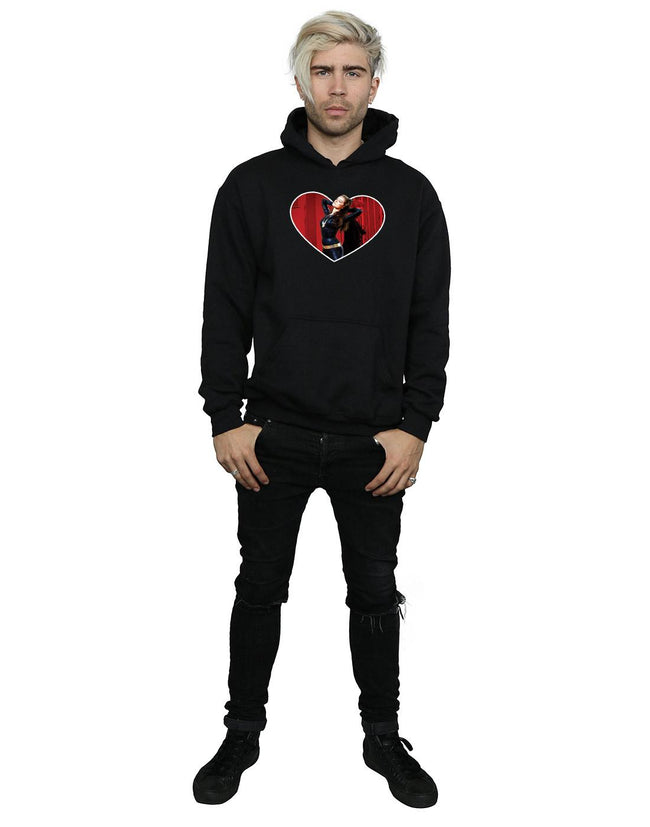 Black - Lifestyle - DC Comics Mens Batman TV Series Catwoman Heart Hoodie