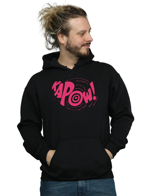 Black - Back - DC Comics Mens Batman TV Series Kapow Hoodie