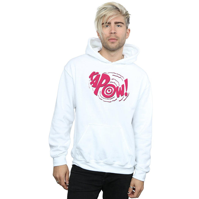 White - Back - DC Comics Mens Batman TV Series Kapow Hoodie