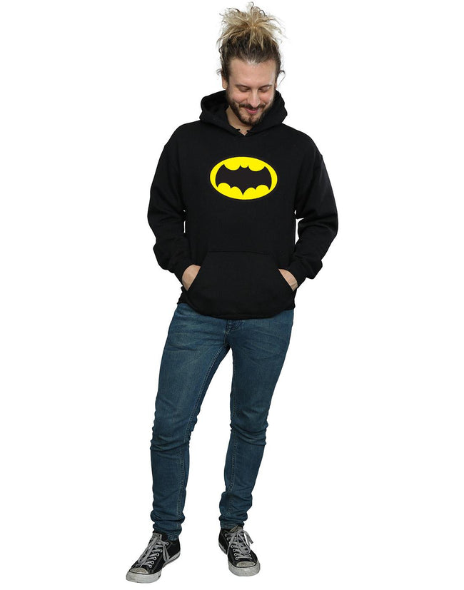 Black - Lifestyle - DC Comics Mens Batman TV Series Logo Hoodie