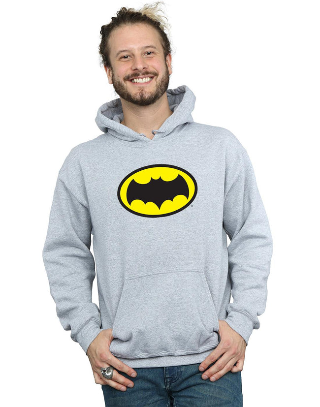 Sports Grey - Back - DC Comics Mens Batman TV Series Logo Hoodie